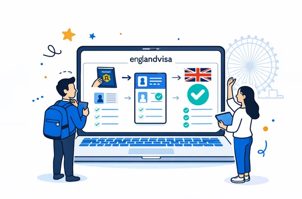 תשלום UK ETA מול שירות englandvisa